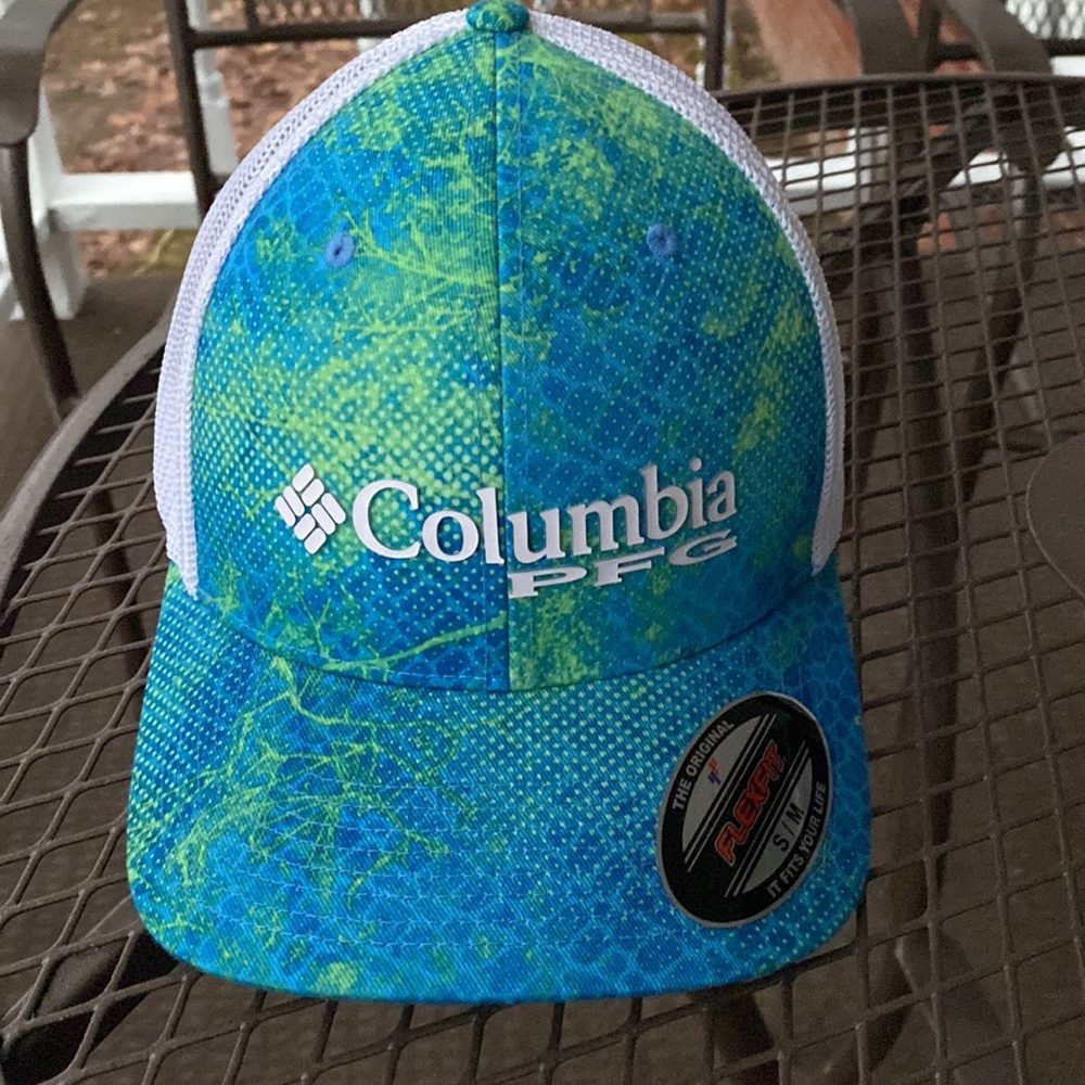 🎣 Columbia PFG FlexFit Small/Medium Fishing Hat Mesh Vented Performance Fishing - Picture 4 of 10